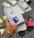 Nike CHANCLAS GRIS-AZUL
