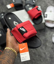 Nike CHANCLAS ROJO-NEGRO
