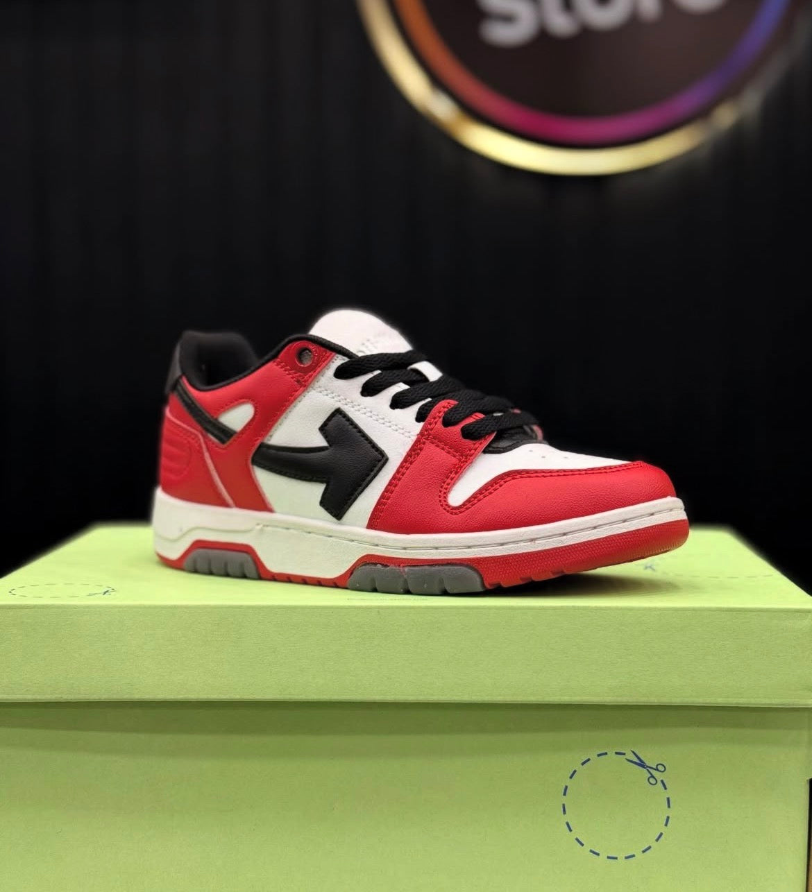 Off-White "OOO" BLANCO-ROJO
