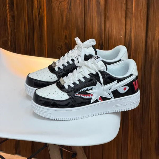Bape STA SHARK BLANCO-NEGRO