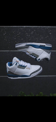 Jordan RETRO 3 BLANCO-AZUL