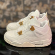 Jordan RETRO 4 BLANCO-DORADO
