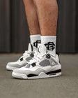 Jordan RETRO 4 BLANCO-GRIS