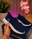 Skechers AZUL SIN CORDONES