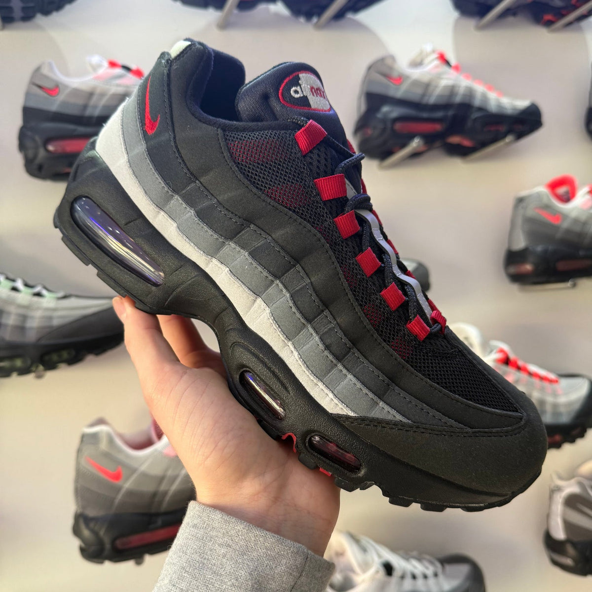 Nike AIRMAX 95 NEGRO-ROJO
