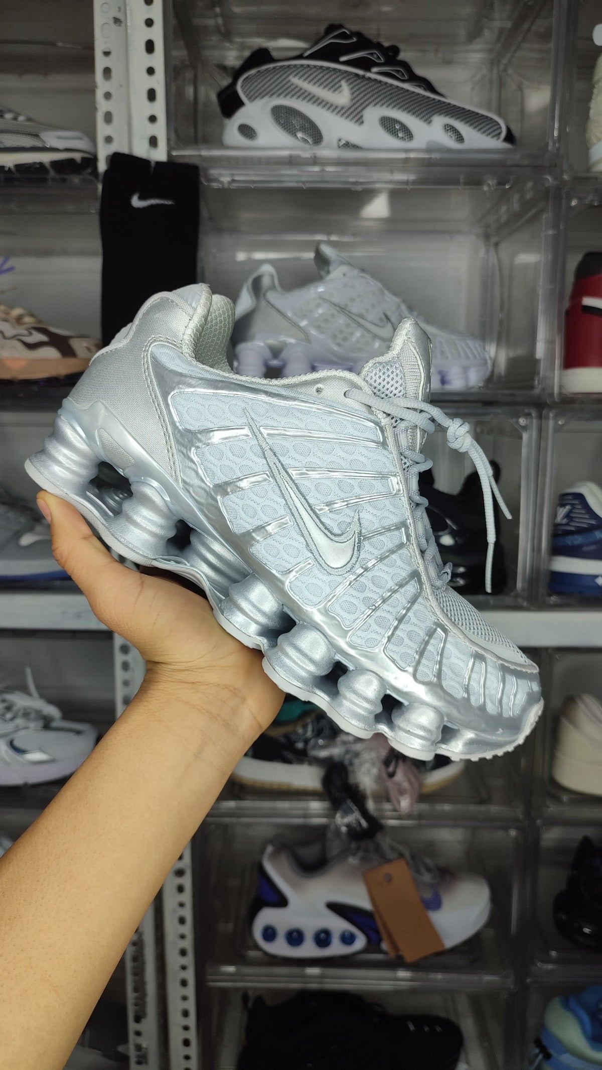 Nike SHOX TL PLATEADO
