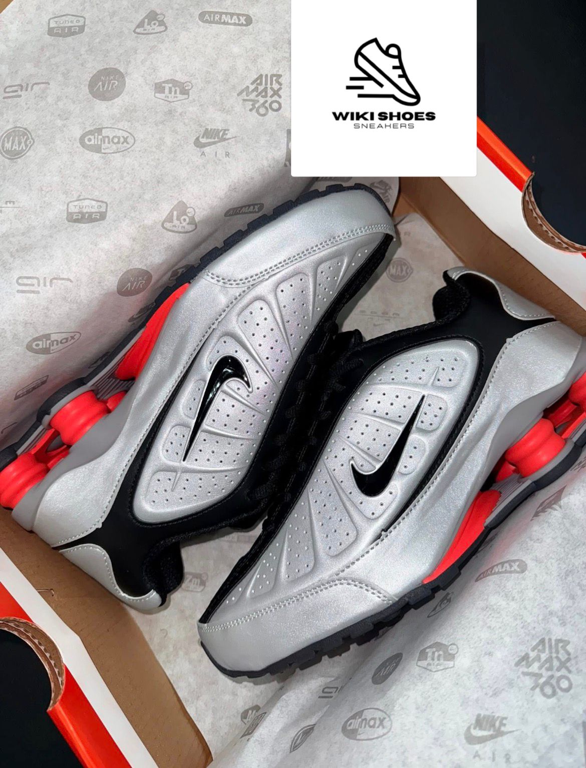Nike SHOX NEGRO ROJO