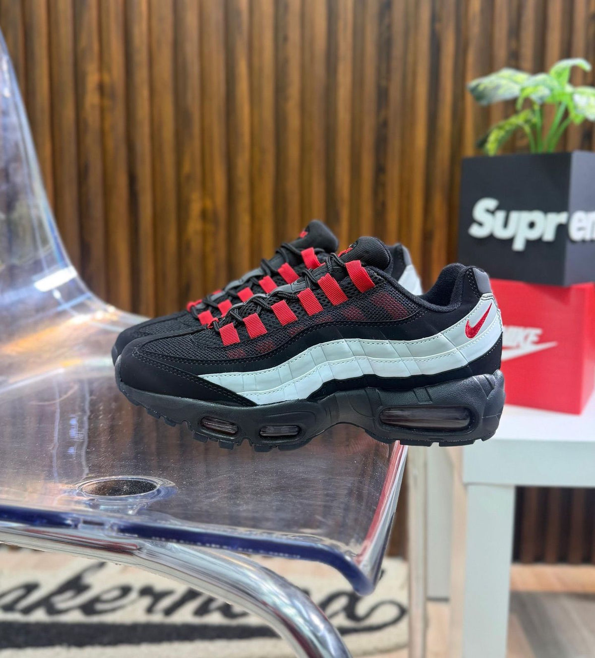 Nike AIRMAX 95 NEGRO-ROJO