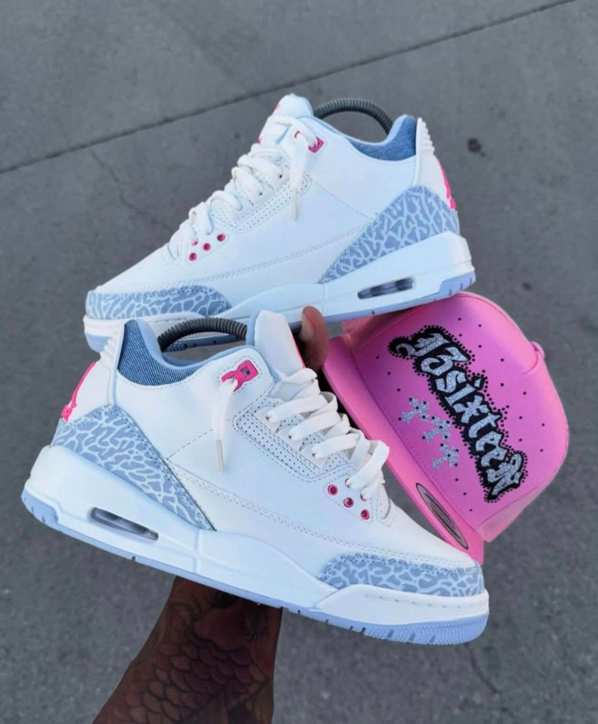 Jordan RETRO 3 BLANCO-AZUL