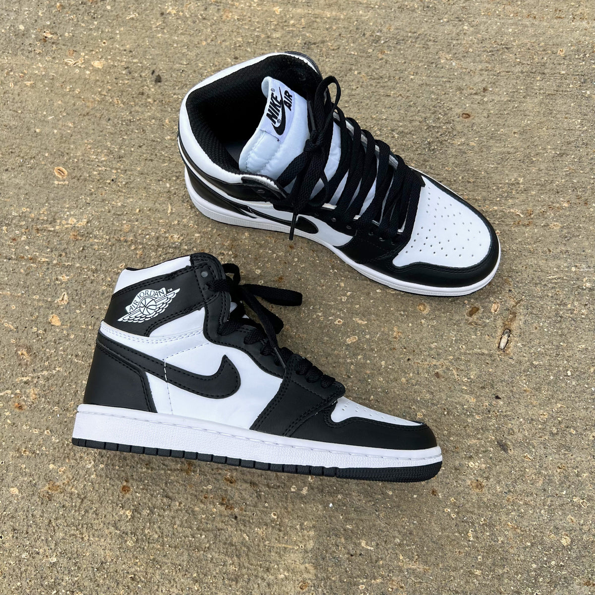 Jordan RETRO 1 NEGRO-BLANCO