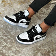 Jordan Retro 1 Low Negro Blanco Charol