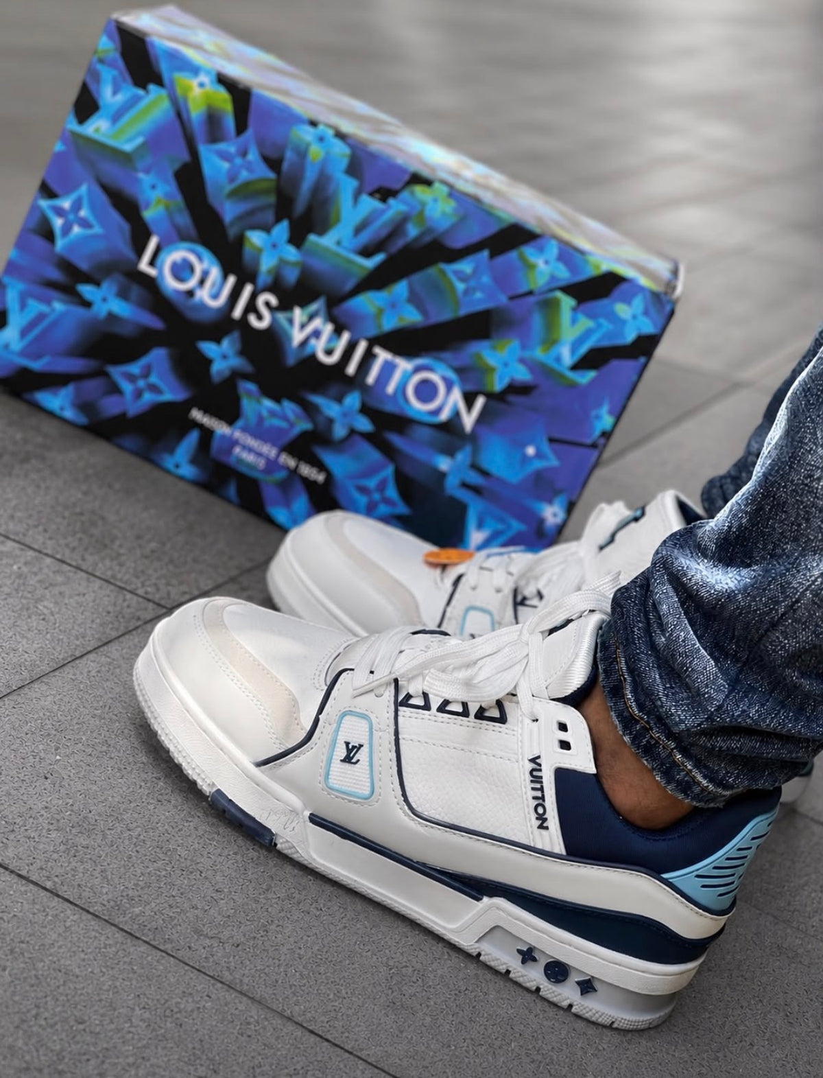 Louis Vuitton TRAINER BLANCO-NEGRO