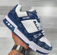 Louis Vuitton Trainer Blanco Azul