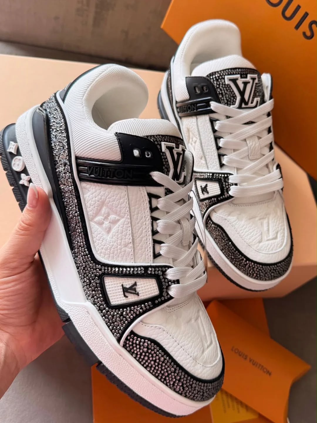 Louis Vuitton Trainer Blanco Brillante