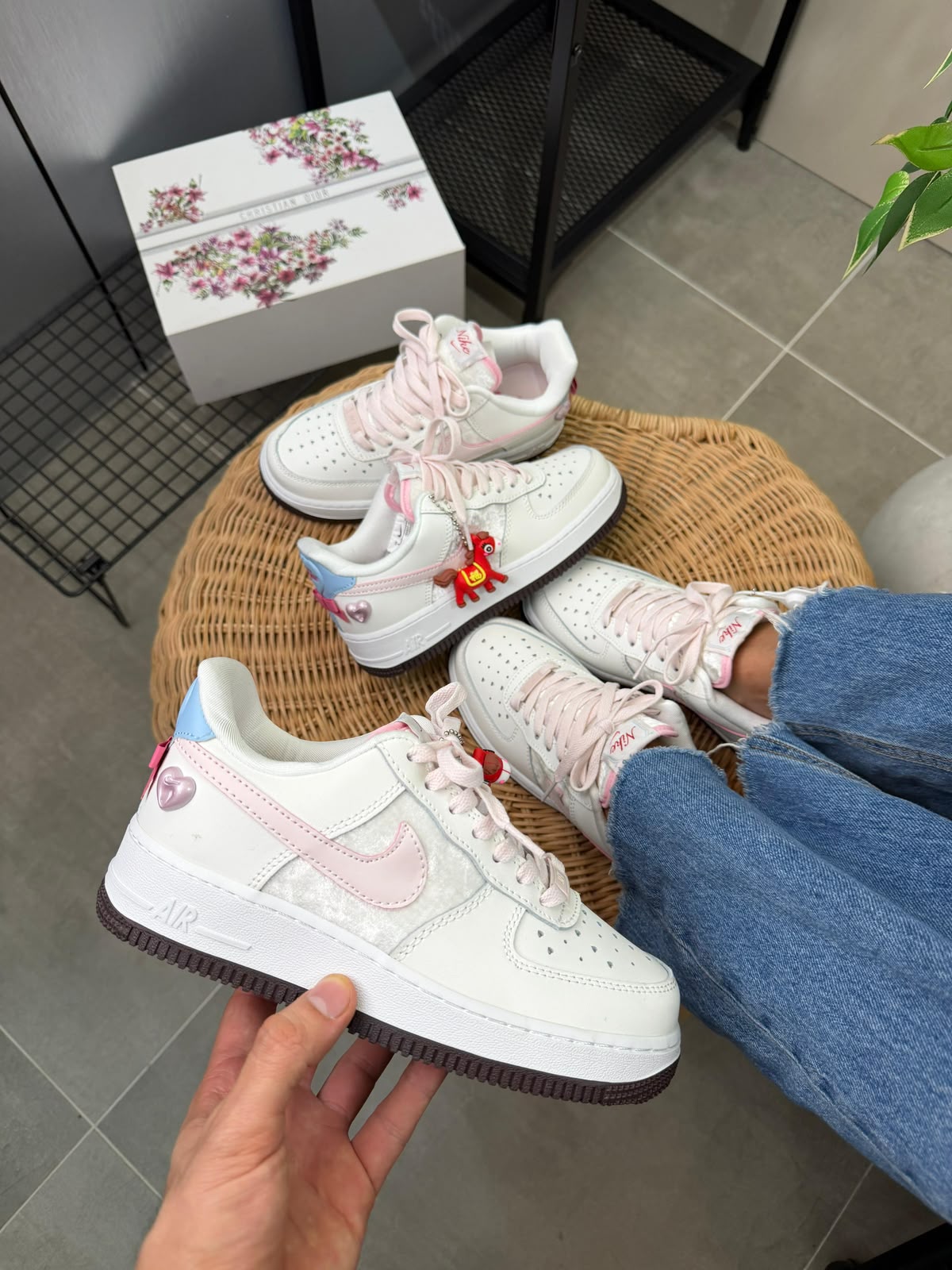 Nike AIR FORCE 1 SAN VALENTIN BLANCO-ROSA
