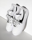 Nike AIR FORCE 1 SUPREME BLANCO-NEGRO