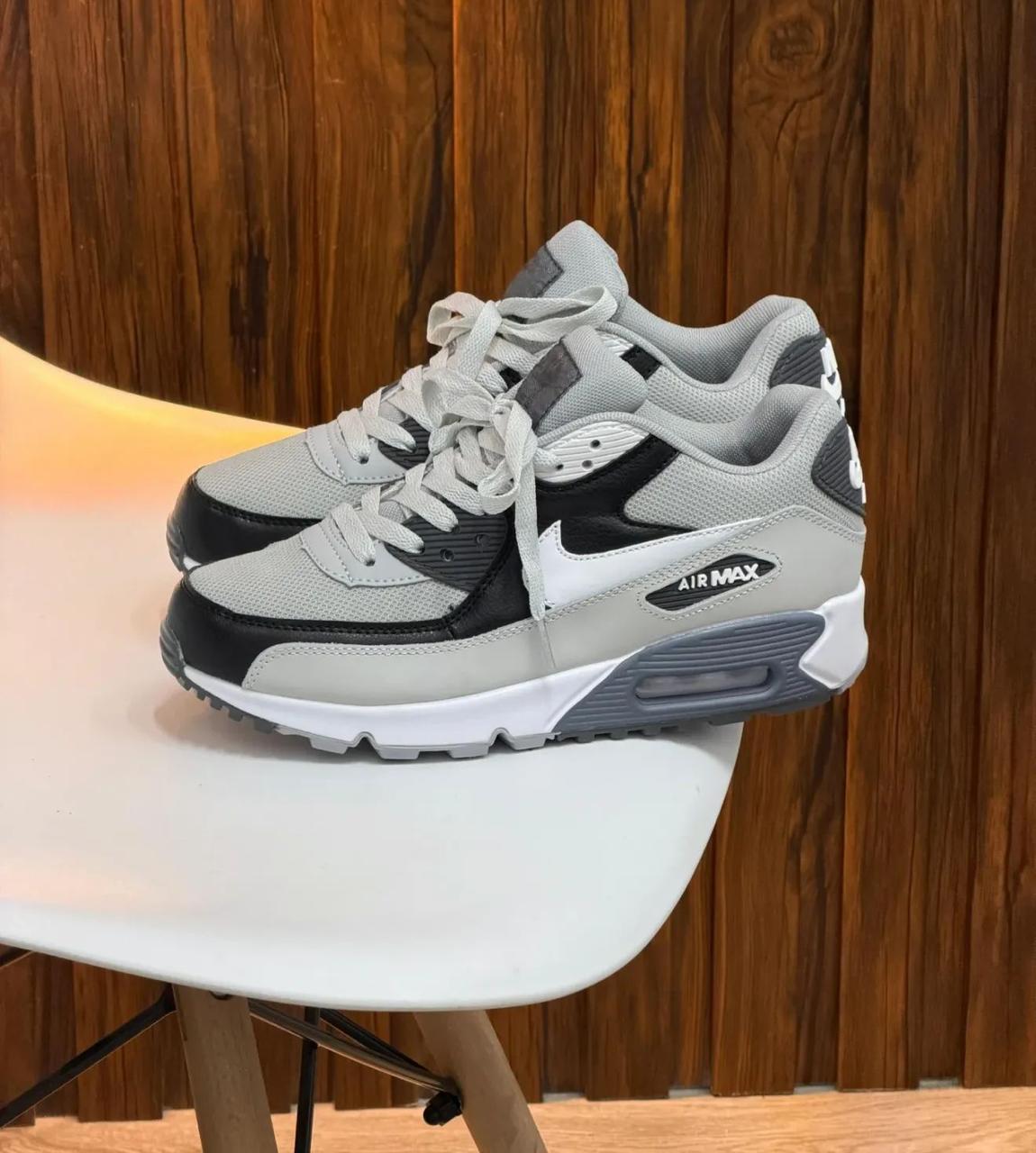 Nike AIRMAX 90 GRIS-BLANCO