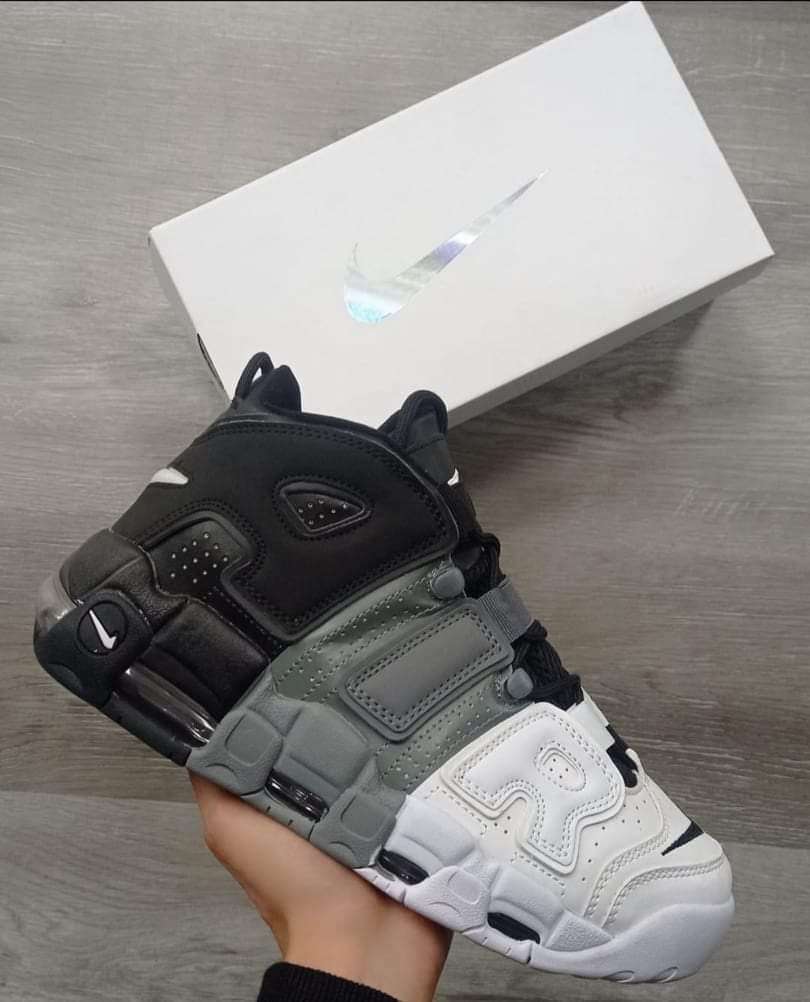 Nike UPTEMPO NEGRO-GRIS