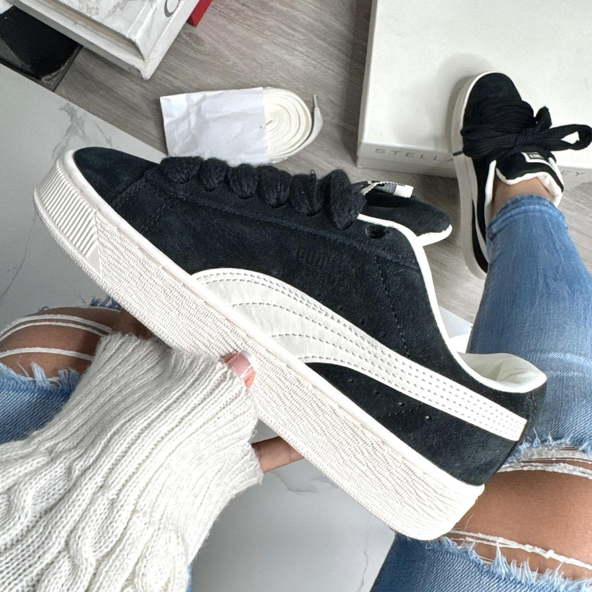 Puma SUEDE NEGRO